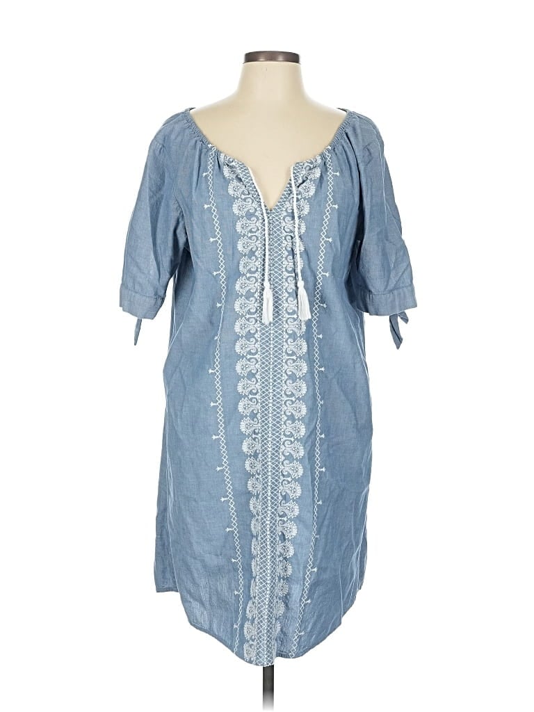 Pre-owned Sonoma Goods For Life Casual Dress In Blue