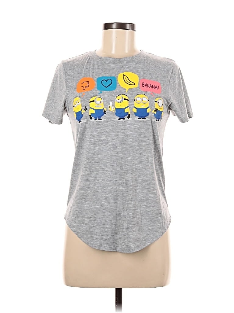 Pre-owned Assorted Brands Short Sleeve T-shirt In Gray