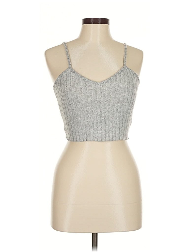 Pre-owned Shein Tank Top Silver Halter Neckline Tops