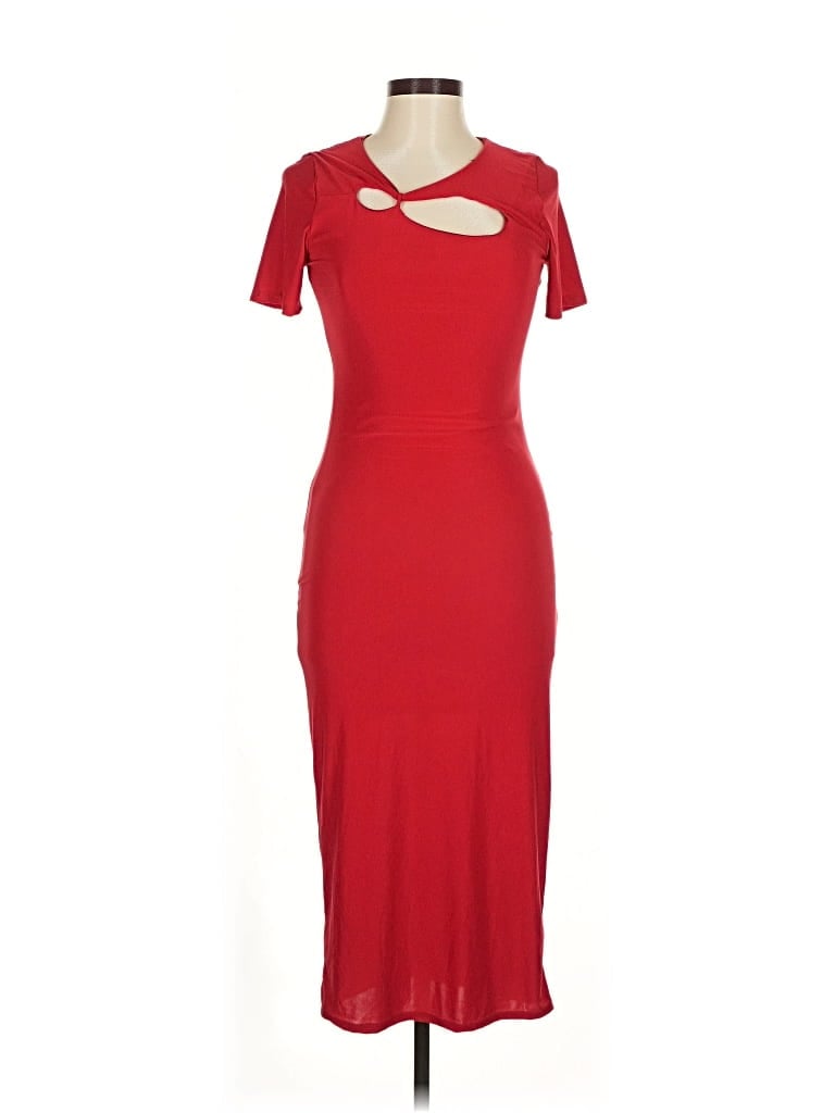 Pre-owned Caution To The Wind Cocktail Dress In Red