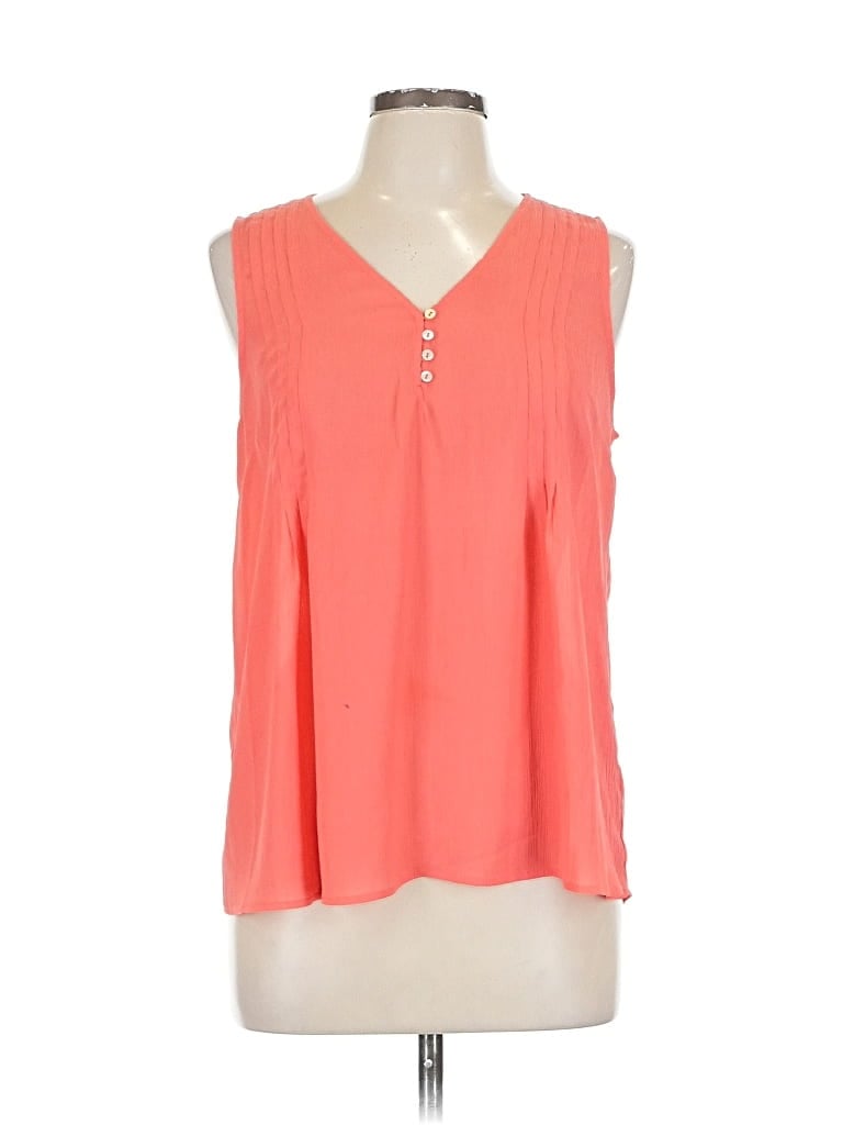 Pre-owned Skies Are Blue Sleeveless T-shirt In Orange