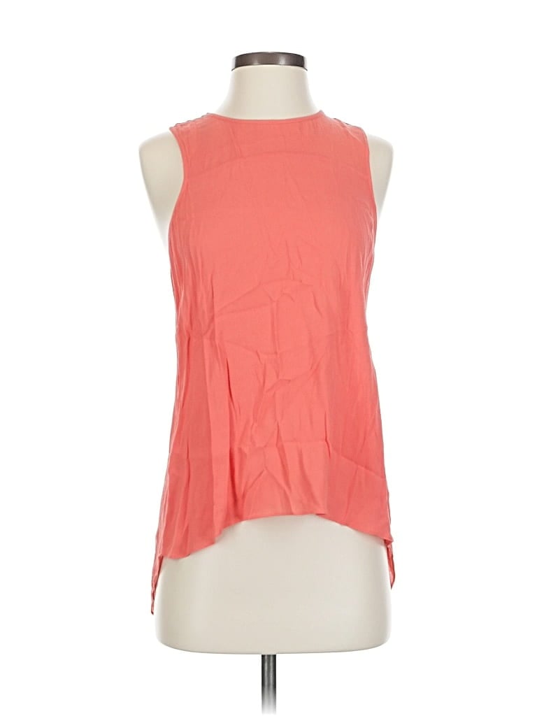 Pre-owned Bcbgmaxazria Sleeveless Blouse In Orange