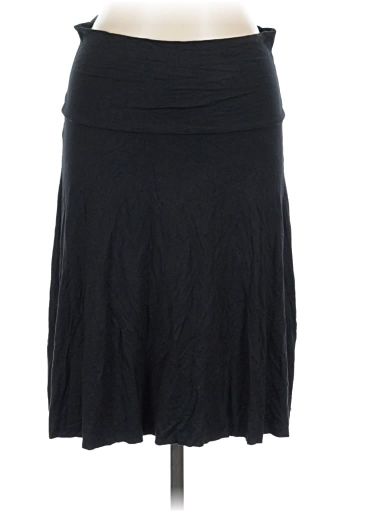 Pre-owned Three Dots Casual Skirt In Black
