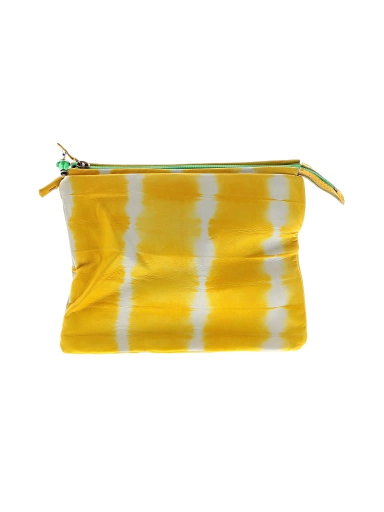 Pre-owned Sammy Leather Clutch In Yellow