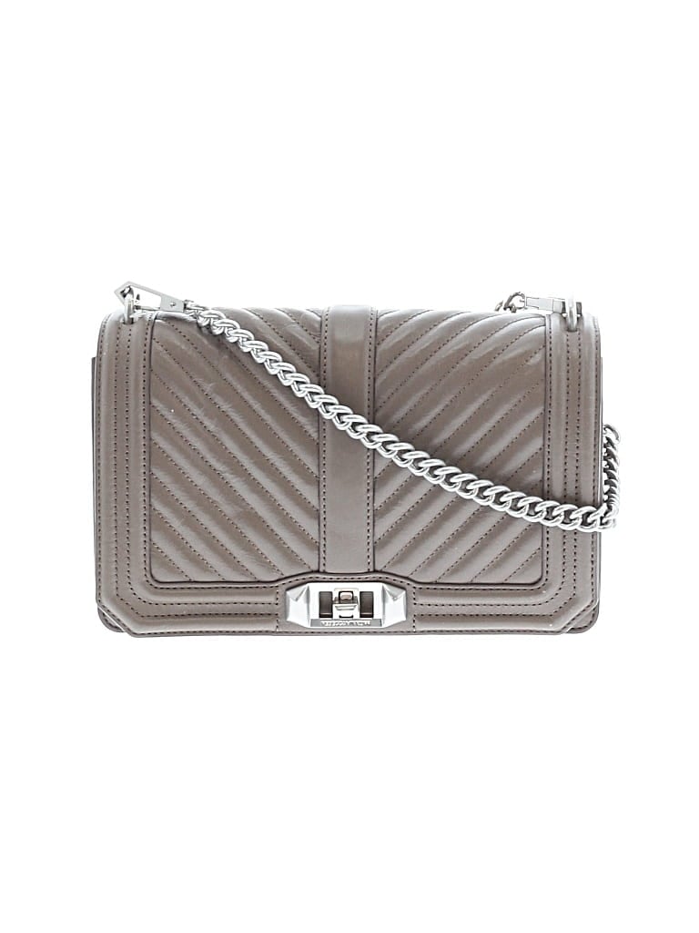 Pre-owned Rebecca Minkoff Leather Crossbody Bag In Gray