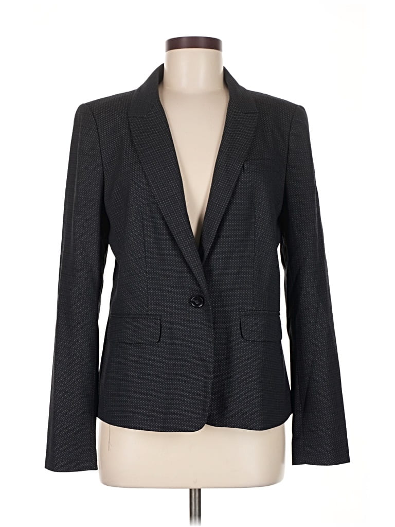 Pre-owned Ann Taylor Loft Blazer Jacket In Gray