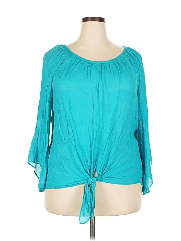 Pre-owned Alyx 3/4 Sleeve Blouse In Blue