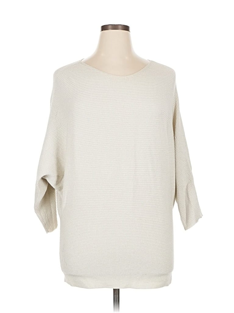 Pre-owned Chico's Poncho In White