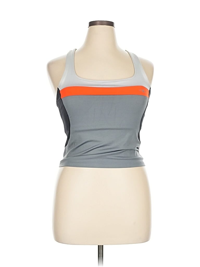 Pre-owned Champion Tank Top Gray Halter Neckline Tops
