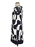 Ann Taylor 100% Polyester Graphic Blue Casual Dress Size 2 - photo 5