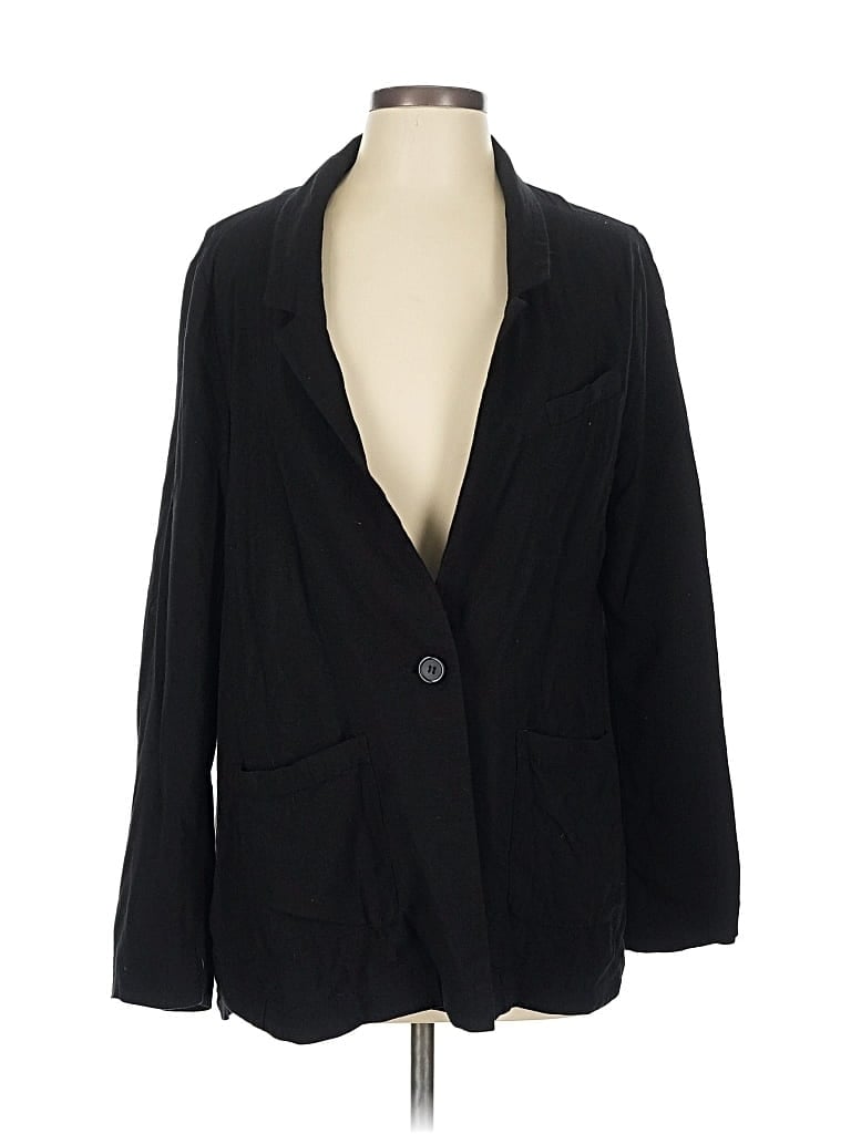Pre-owned H&m Blazer Jacket In Black