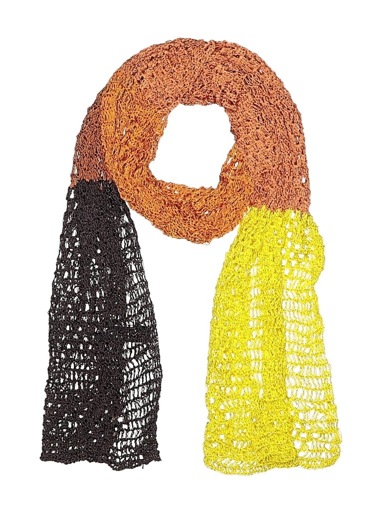 Pre-owned Kenneth Cole New York Scarf In Orange