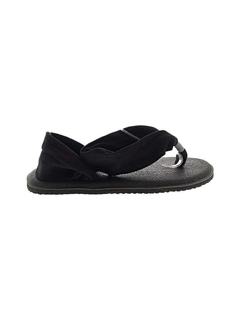 Pre-owned Sanuk Sandals In Black