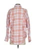 BDG Plaid Orange Purple Long Sleeve Button-Down Shirt Size S - photo 2