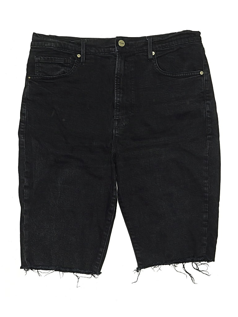 Pre-owned Frame Denim Shorts In Black