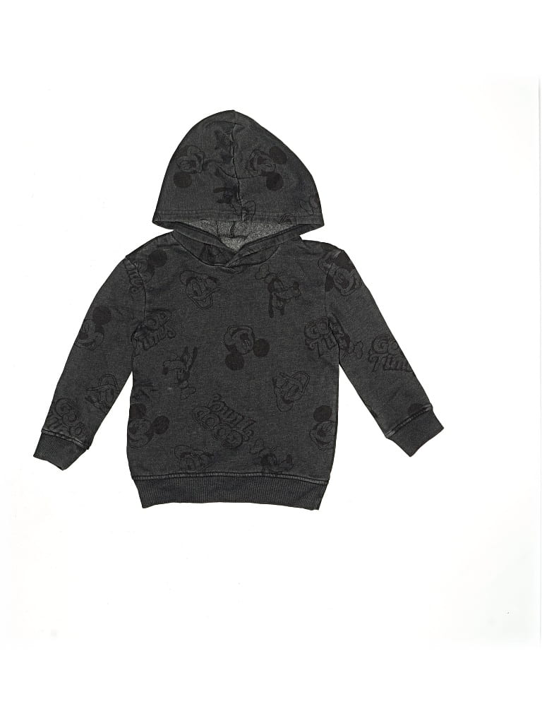 Pre-owned Disney Kids' Pullover Hoodie In Gray