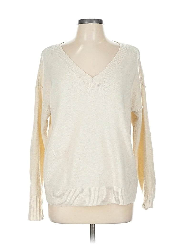 Pre-owned Sonoma Goods For Life Pullover Sweater In White