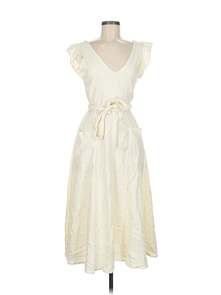 ZARA TRF Pre-owned Cocktail Dress In White