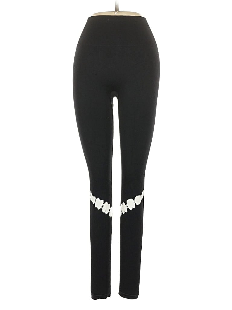 Pre-owned Victoria's Secret Pink Leggings In Black