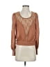 Very J 100% Polyester Brown Long Sleeve Blouse Size S - photo 1