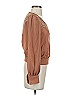 Very J 100% Polyester Brown Long Sleeve Blouse Size S - photo 4