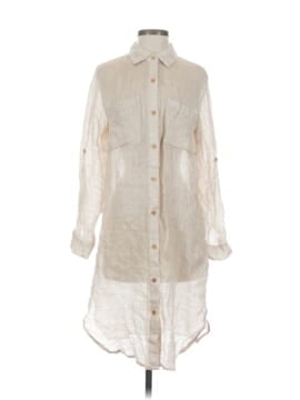 chinese dress ladies Frank & Eileen Megan White, Washed Linen White O/S