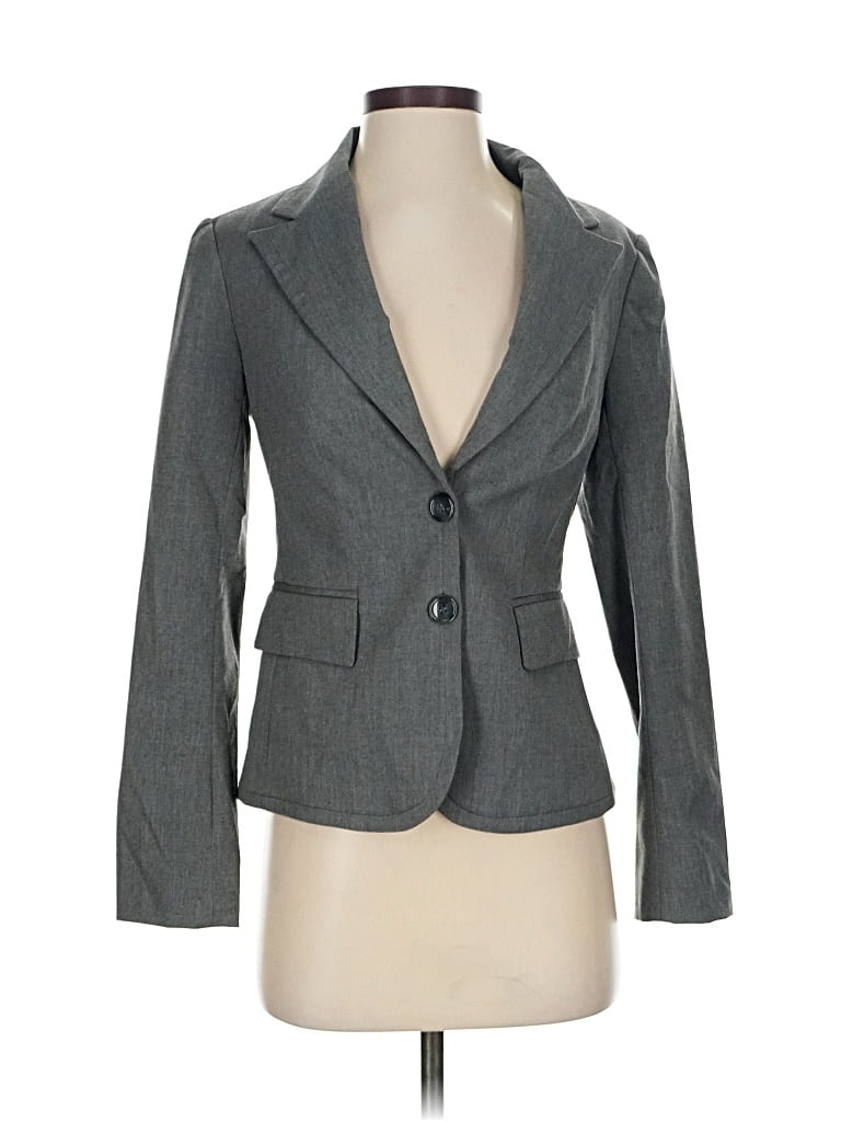 Pre-owned The Limited Blazer Jacket In Gray
