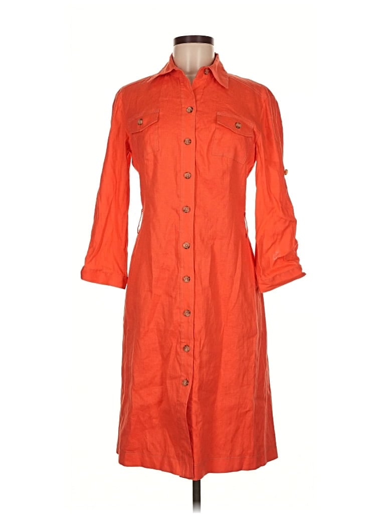 Pre-owned Tahari By Asl Casual Dress In Orange