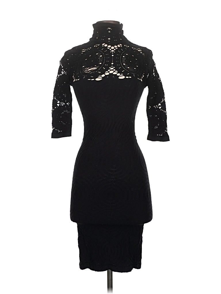 Pre-owned Bebe Cocktail Dress In Black