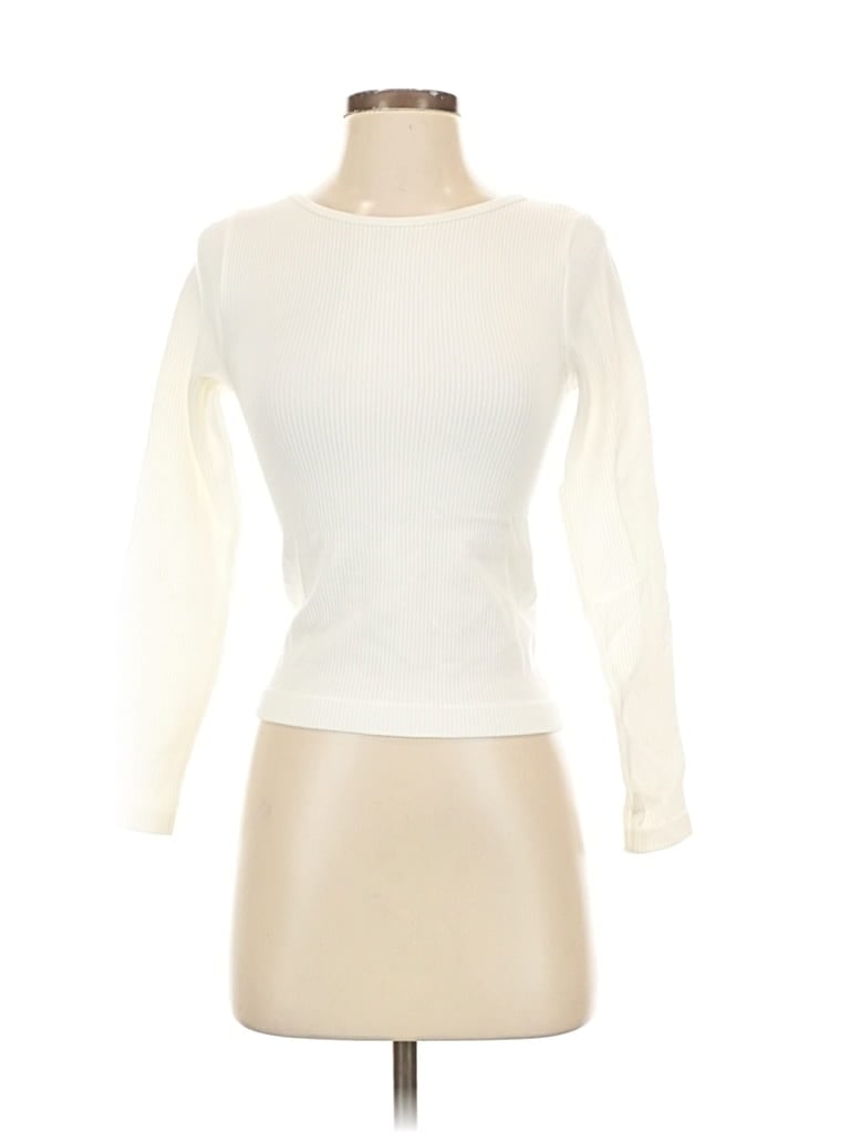 Pre-owned Aura Long Sleeve T-shirt In White