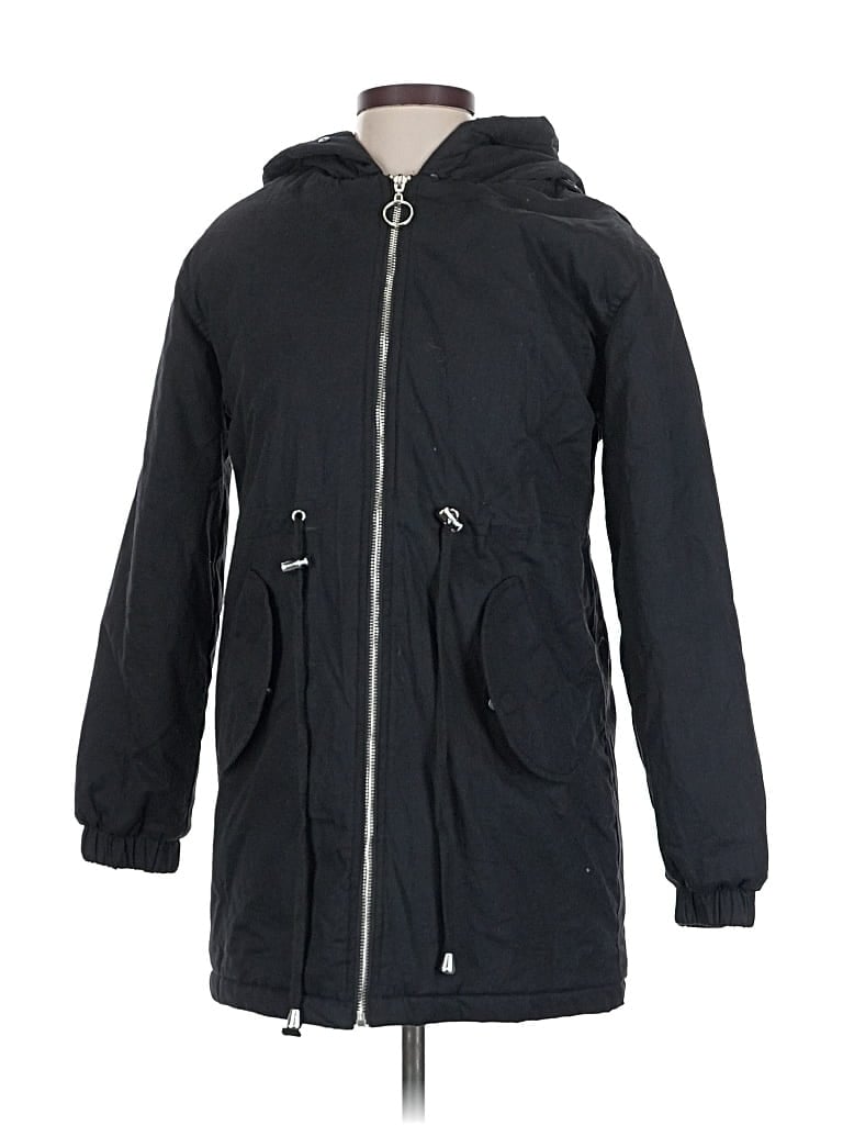 Pre-owned Boohoo Coat In Black