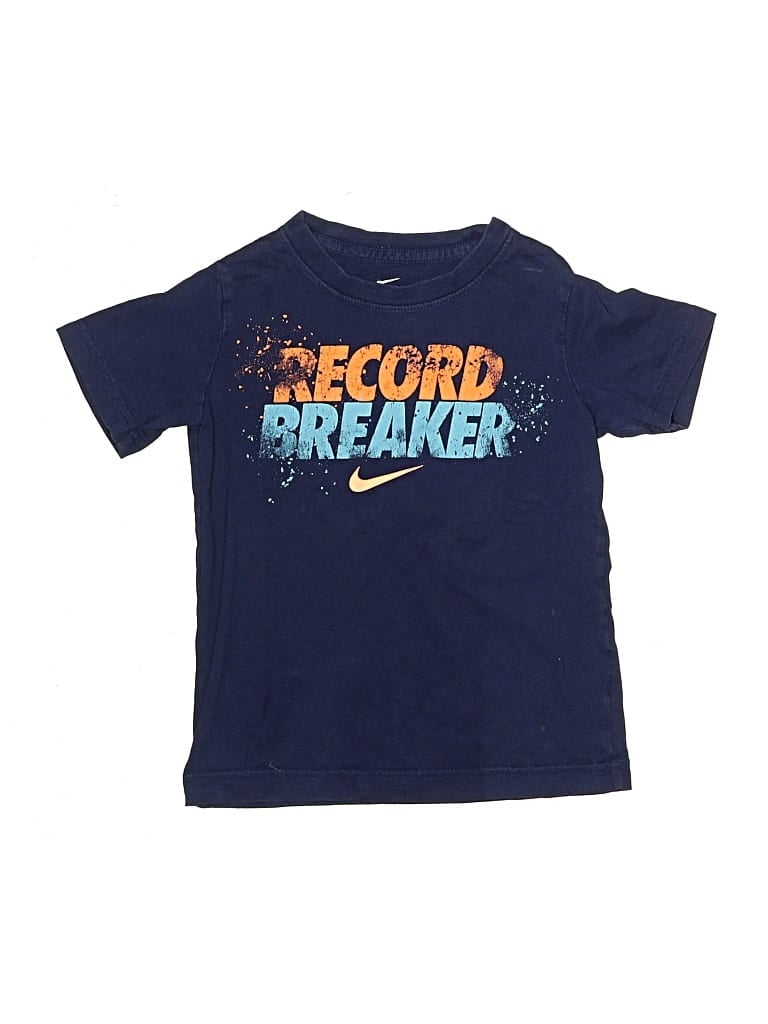 Pre-owned Nike Kids' Short Sleeve T-shirt In Blue