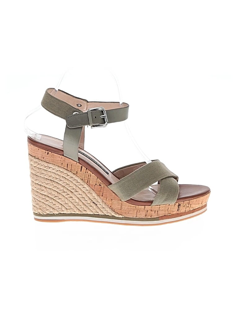 Pre-owned French Connection Wedges In Green