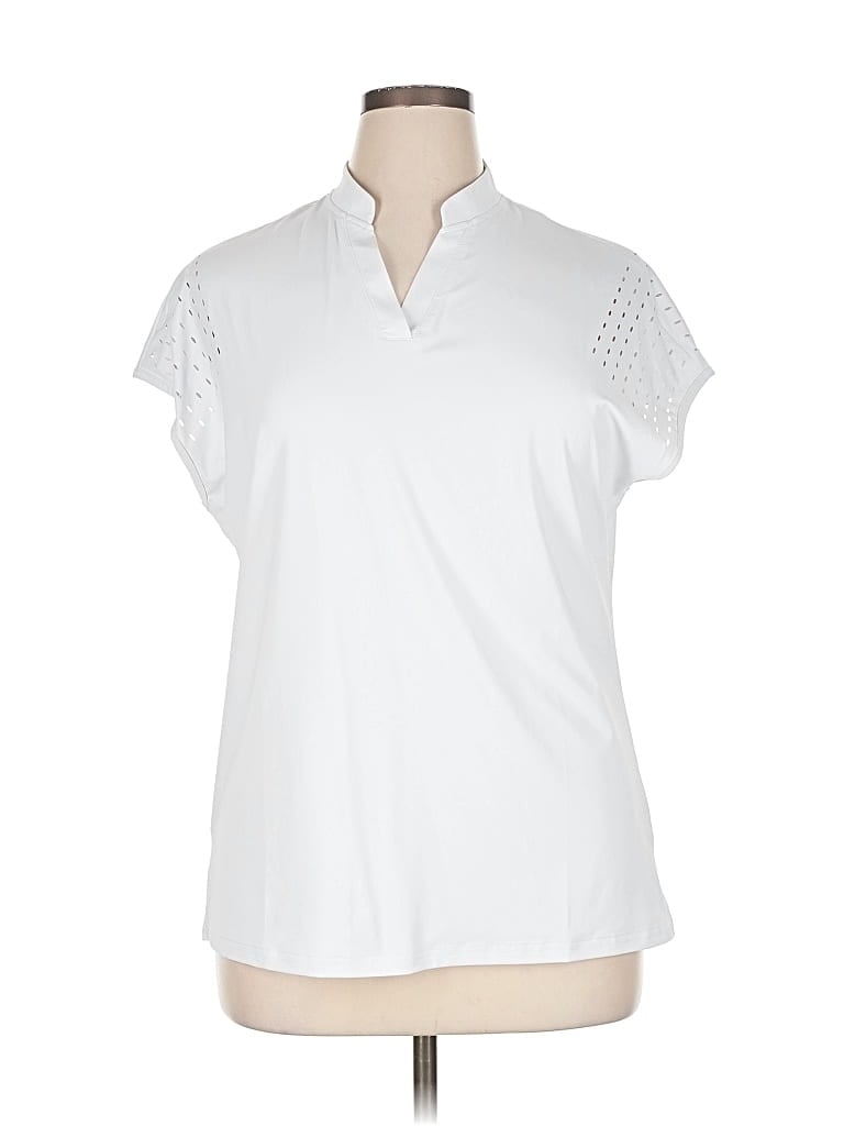 Pre-owned Assorted Brands Short Sleeve Polo Shirt In White