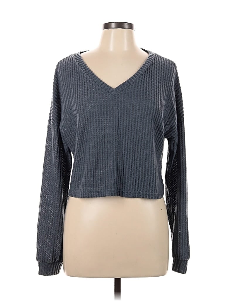 Pre-owned Assorted Brands Pullover Sweater In Gray