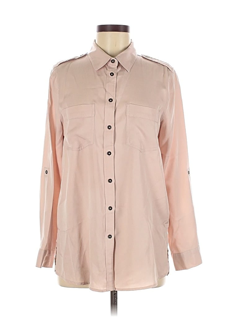Pre-owned Black Tape_ Long Sleeve Button Down Shirt In Brown