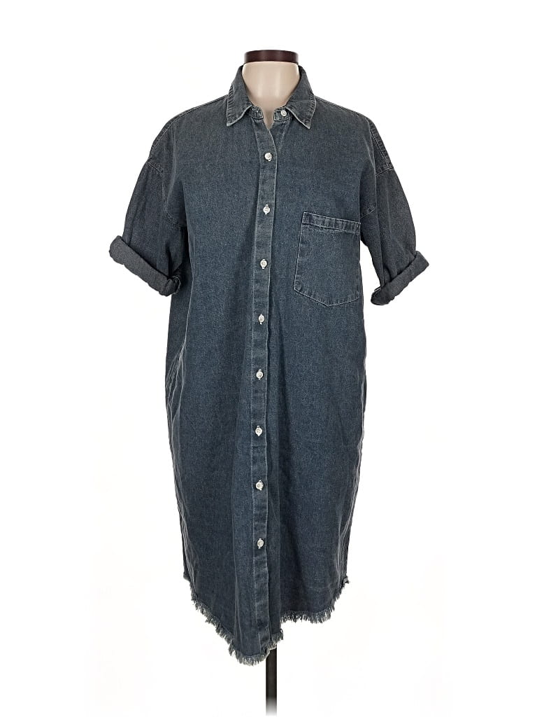 Pre-owned Porridge Casual Dress In Gray