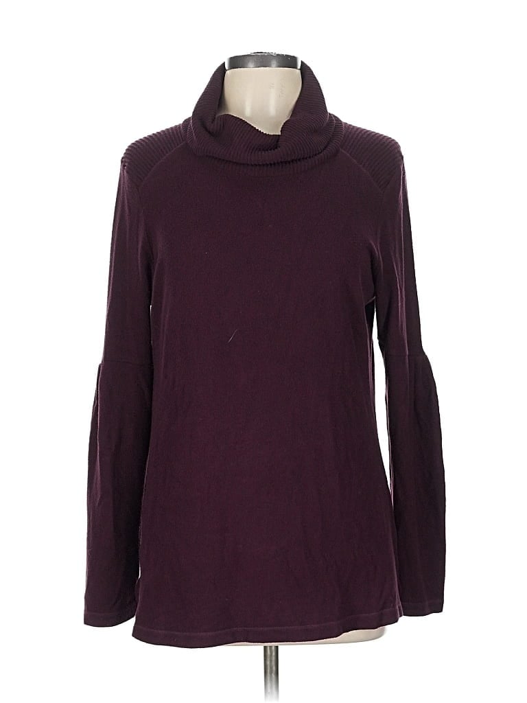 Pre-owned Saturday Sunday Turtleneck Sweater In Burgundy