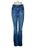 7 For All Mankind Stripes Blue Jeans Size 7 - photo 1