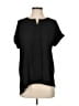 Neiman Marcus 100% Polyester Black Short Sleeve Blouse Size XS - photo 1