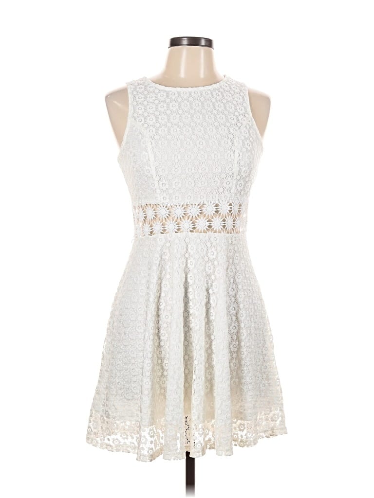 Pre-owned Iris Cocktail Dress In White
