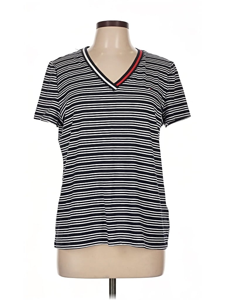 Pre-owned Tommy Hilfiger Short Sleeve T-shirt In Black