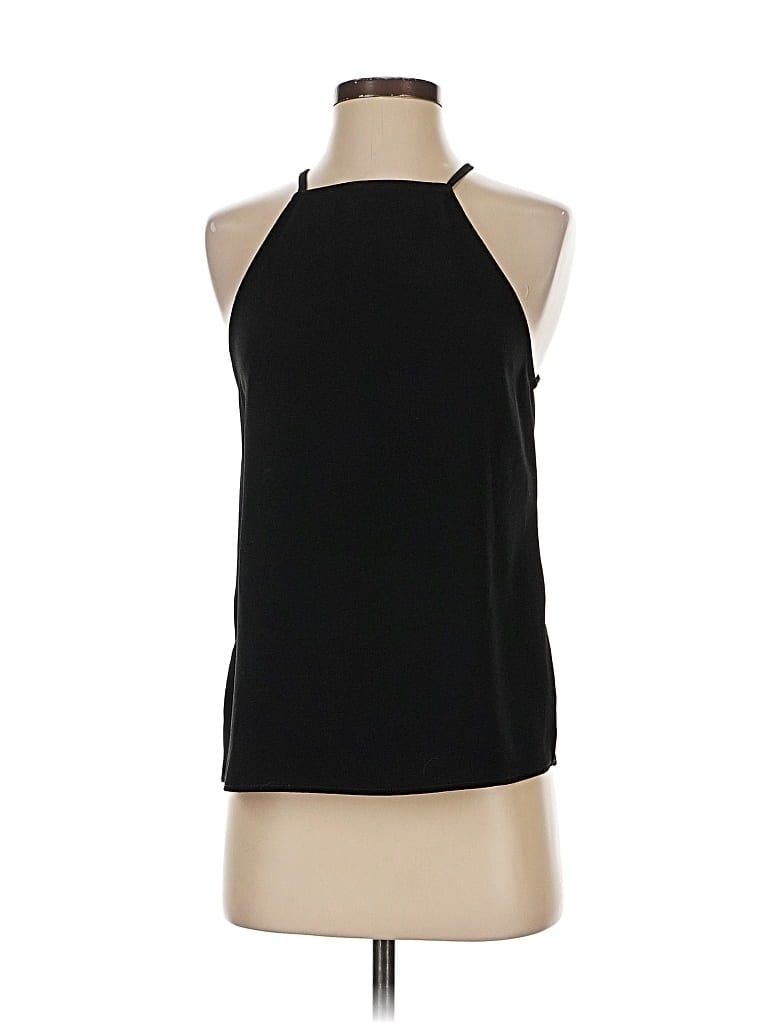 Pre-owned American Apparel Sleeveless Top Black Halter Neckline Tops