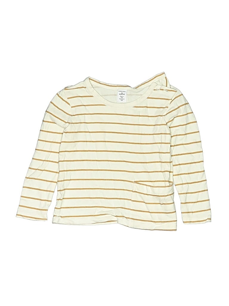 Pre-owned Nordstrom Kids' Long Sleeve Henley Shirt In Yellow