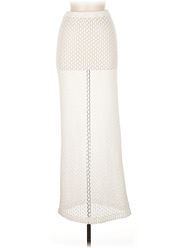 Pre-owned Sofia Formal Skirt In White