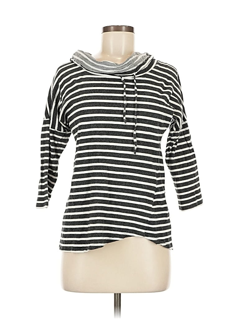 Pre-owned Cynthia Rowley Tjx 3/4 Sleeve T-shirt In Gray