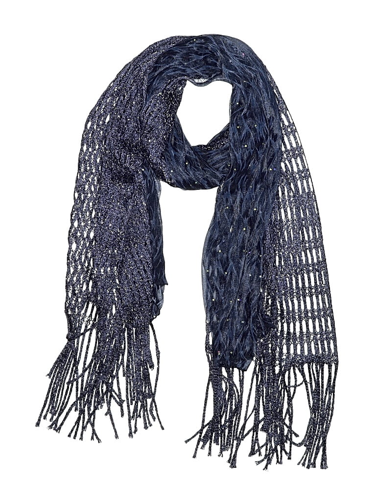 Pre-owned Unbranded Scarf In Blue