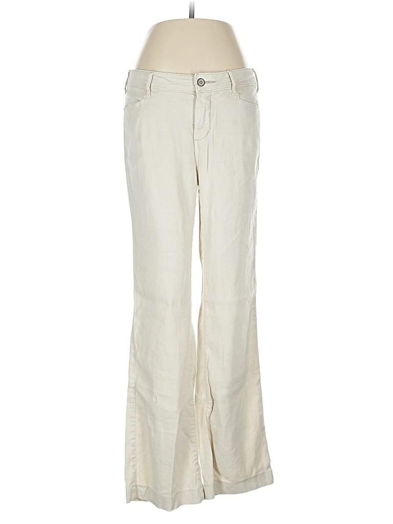 Pre-owned Nydj Linen Pants In White