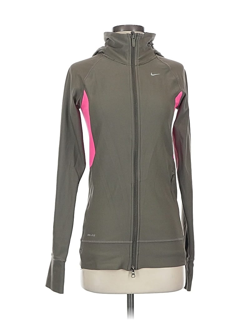 Pre-owned Nike Track Jacket In Gray