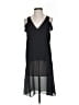 BCBGMAXAZRIA 100% Polyester Solid Black Casual Dress Size S - photo 1